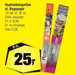 Calle Husholdningsfilm el. Bagepapir tilbud