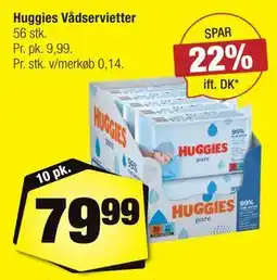 Calle Huggies Vådservietter tilbud