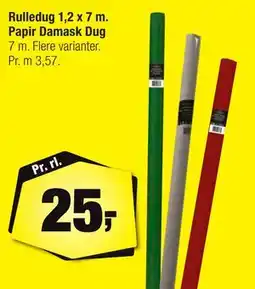Calle Rulledug 1,2 x 7 m. Papir Damask Dug tilbud