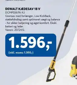 Davidsen Dewalt kædesav 18 v tilbud