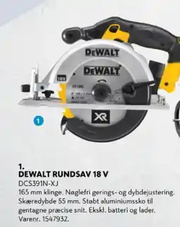 Davidsen Dewalt rundsav 18 v tilbud