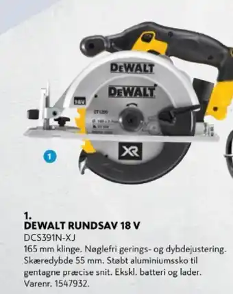 Dewalt rundsav 18 v