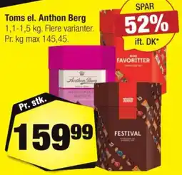 Calle Toms el. Anthon Berg tilbud