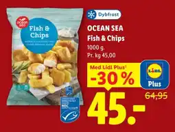 Lidl Ocean Sea Fish & Chips tilbud