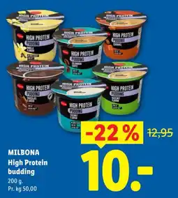 Lidl Milbona High Protein Pudding tilbud