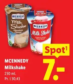 Lidl Mcennedy milkshake tilbud