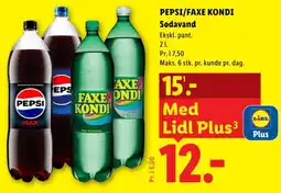 Lidl Pepsi/Faxe Kondi tilbud