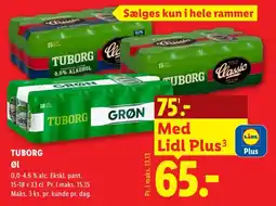 Lidl Tuborg øl tilbud