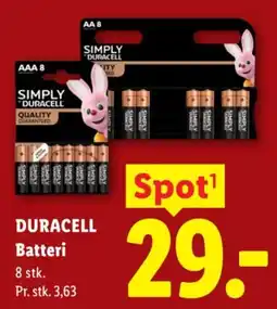 Lidl Duracell Batteri tilbud