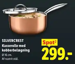 Lidl Silvercrest kasserolle med kobberbelægning tilbud