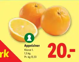 Lidl Appelsiner tilbud