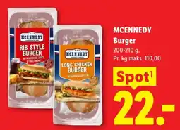 Lidl Mcennedy Burger tilbud