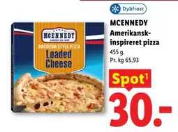 Lidl Mcennedy amerikansk-inspireret pizza loaded cheese tilbud