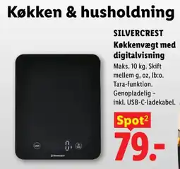 Lidl Silvercrest køkkenvægt med digitalvisning tilbud