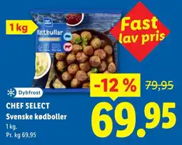 Lidl Dybfrost Svenske kødboller tilbud