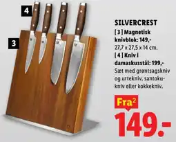 Lidl Silvercrest kniv i damaskusstål tilbud