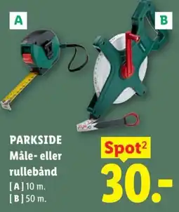 Lidl Parkside Måle- eller rullebånd tilbud