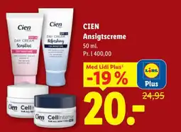 Lidl Cien Ansigtscreme tilbud