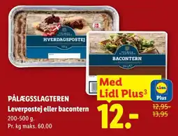Lidl Pålægsslagteren leverpostej eller bacontern tilbud