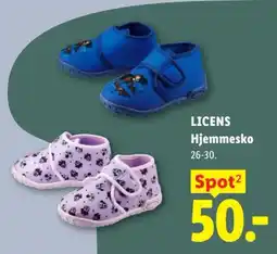 Lidl Licens Hjemmesko tilbud