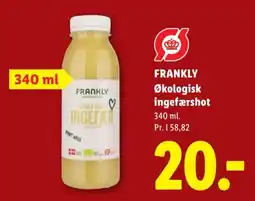 Lidl Frankly økologisk ingefærshot tilbud