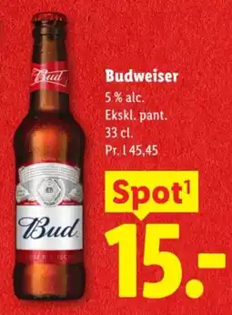 Lidl Budweiser tilbud