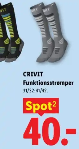 Lidl Crivit Funktionsstrømper tilbud