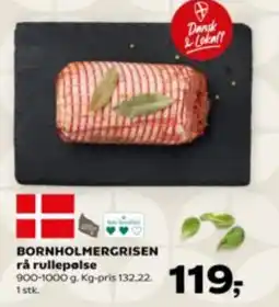 Kvickly Bornholmergrisen rå rullepølse tilbud