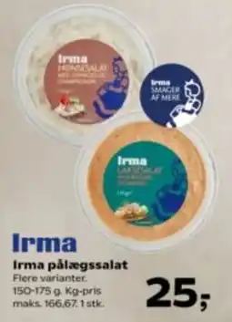 Kvickly Irma pålægssalat tilbud