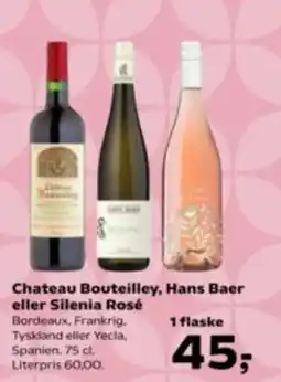 Kvickly Chateau Bouteilley Hans Baer Silenia Rosé tilbud