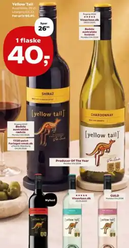 Kvickly Yellow Tail Shiraz tilbud