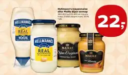 Kvickly Hellmann's mayonnaise eller Maille dijon sennep tilbud