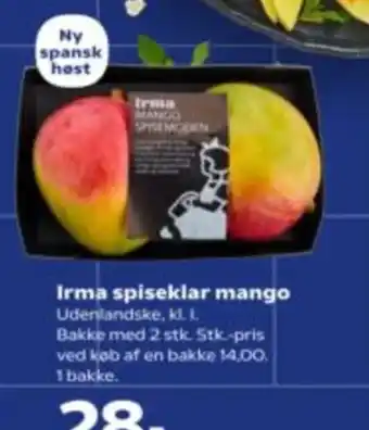 Kvickly Irma spiseklar mango tilbud