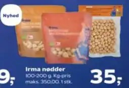 Kvickly Irma nødder tilbud