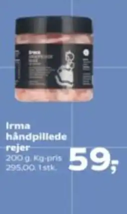 Kvickly Irma håndpillede rejer tilbud