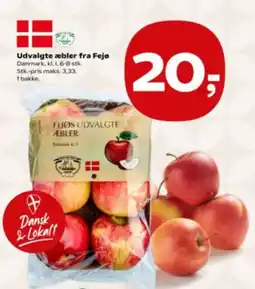 Kvickly Fejøs udvalgte æbler tilbud