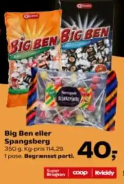 Kvickly Big Ben eller Spangsberg tilbud