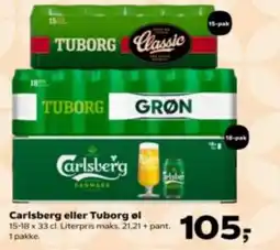 Kvickly Carlsberg eller Tuborg øl tilbud