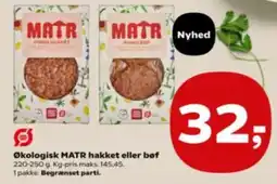 Kvickly Matr økologisk hakket eller bøf tilbud