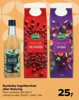 Kvickly Rynkeby Ingefærshot eller Naturig tilbud