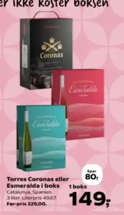 Kvickly Torres Coronas eller Esmeralda tilbud