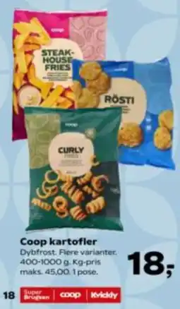 Kvickly Coop kartofler tilbud