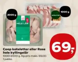 Kvickly Coop hele kyllingelår tilbud