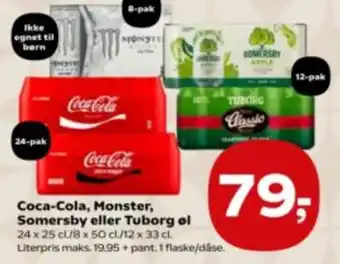 Coca-Cola, Monster, Somersby eller Tuborg øl