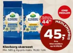Kvickly Aria Klovborg skæreost tilbud
