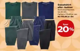 Kvickly Sweatshirt eller -bukser tilbud