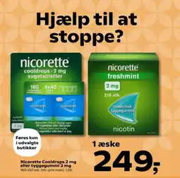 Kvickly Nicorette Cooldrops 2 mg tilbud