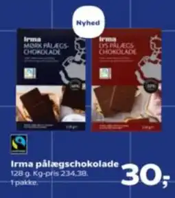 Kvickly Irma pålægschokolade tilbud