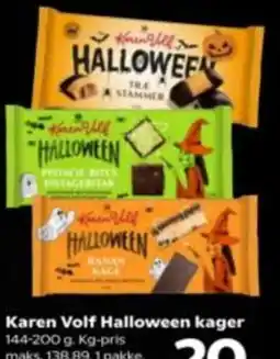 Kvickly Karen Volf Halloween kager tilbud