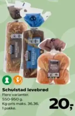 Kvickly Schulstad levebrød tilbud